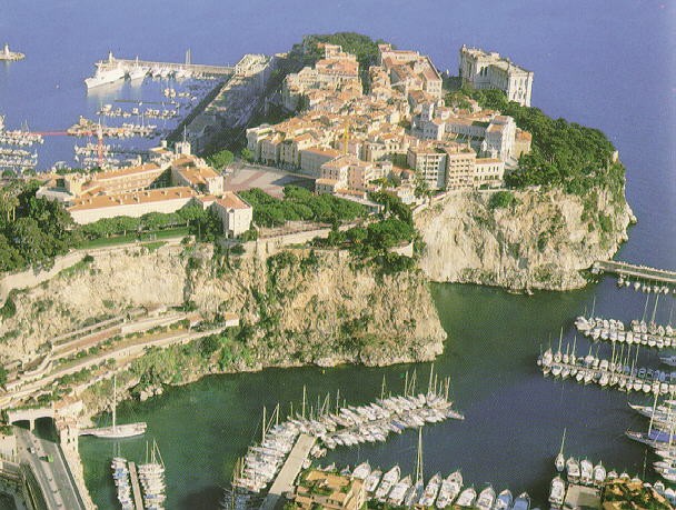 Monaco Ville - aerial view